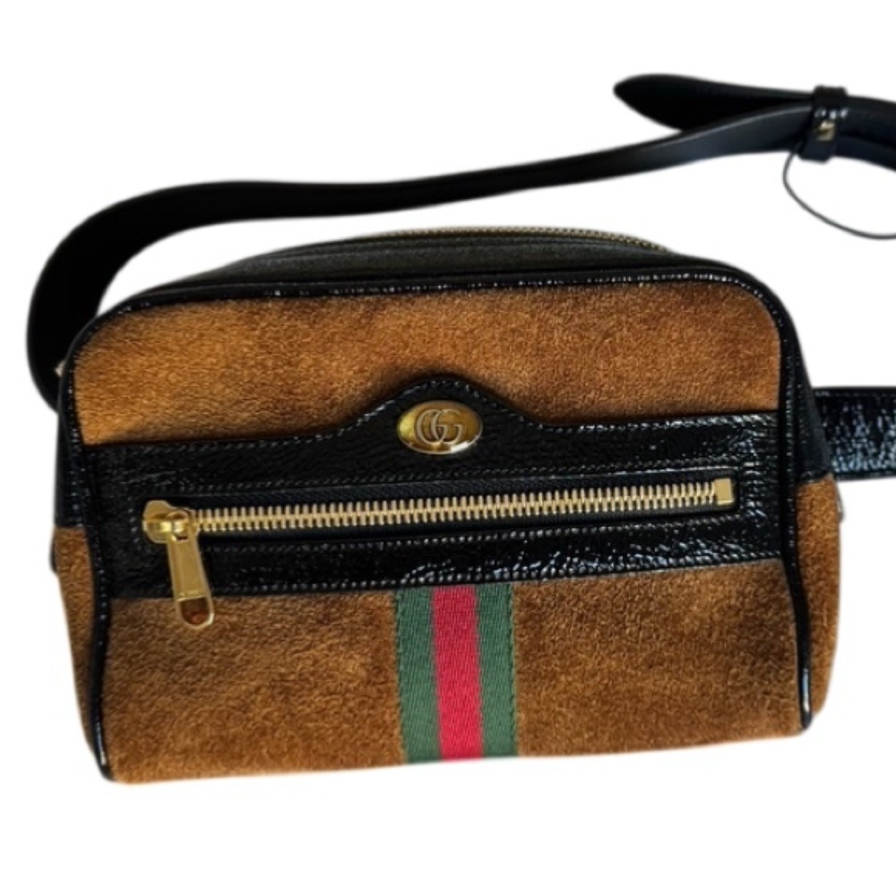 Gucci Ophidia Brown Suede Belt Bag - MINT CONDITION
